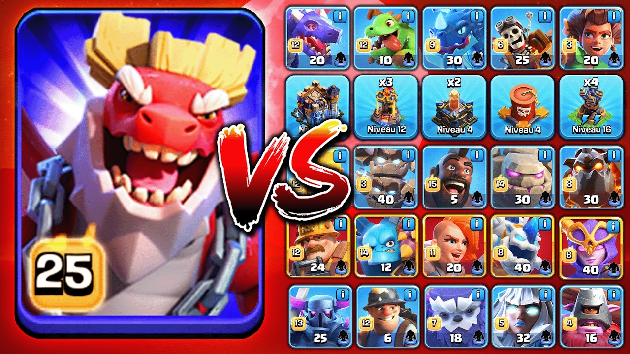 DUC DRACONIQUE MAX vs TOUT dans Clash of clans ! 🔥
