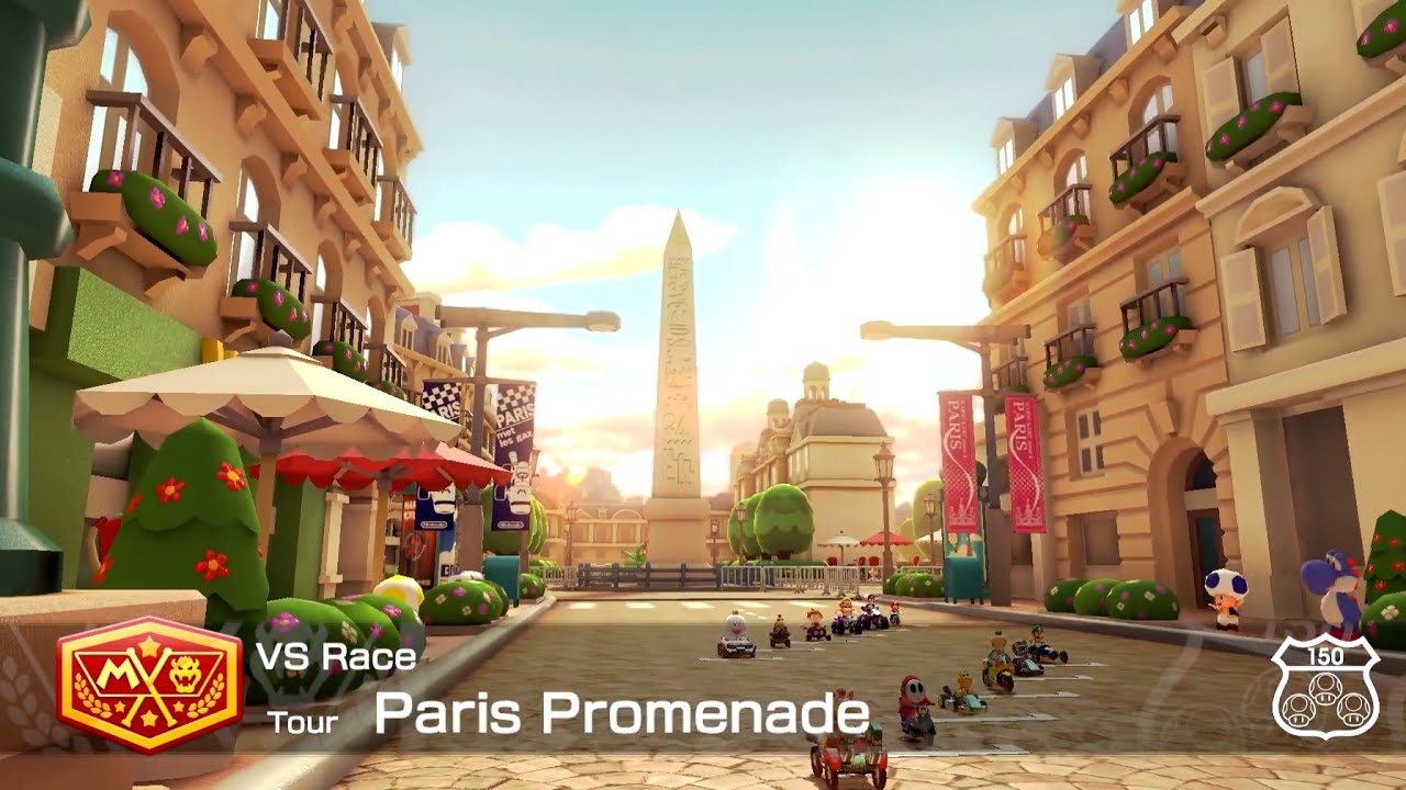 Mario Kart 8 Deluxe Tour Paris Promenade Gameplay