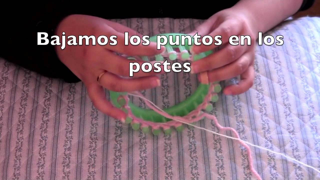 Cómo tejer una flor en un telar redondo