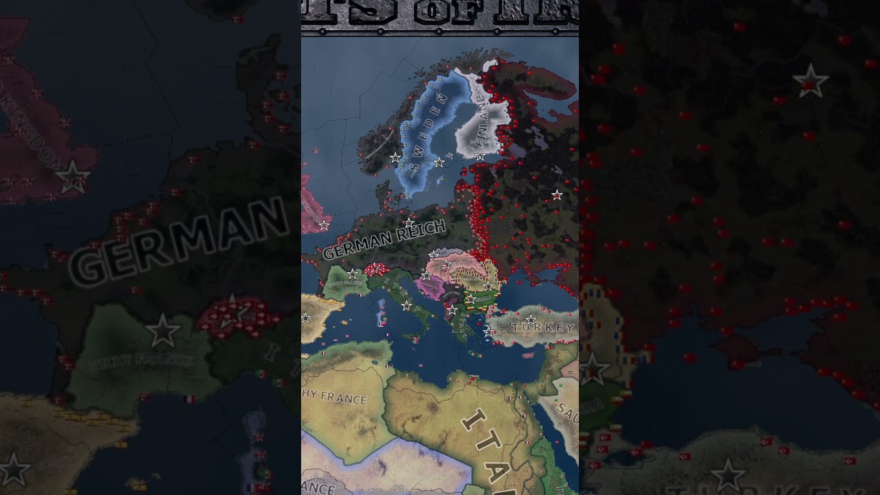I gave USSR 100 extra divisions. Hoi4 Timelapse