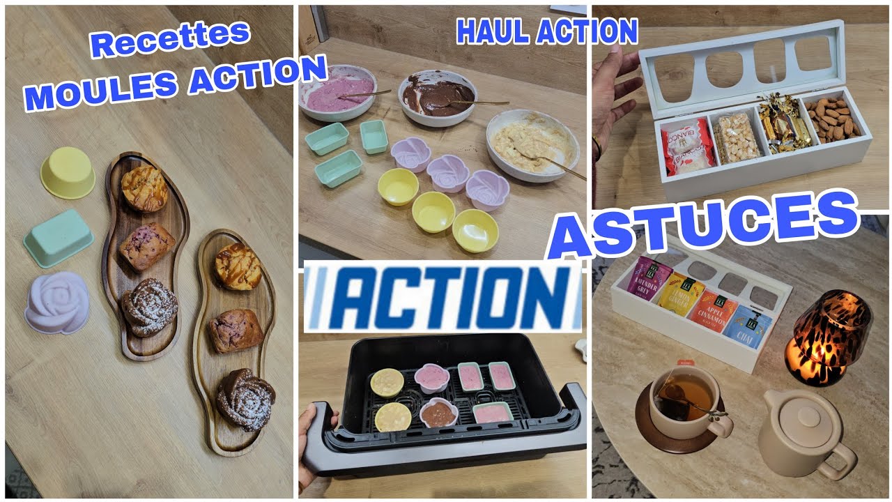 🔥RECETTES AIR FRYER MOULES ACTION_😱 ASTUCES & HAUL ACTION #recettesaction  #actionaddict #haulaction