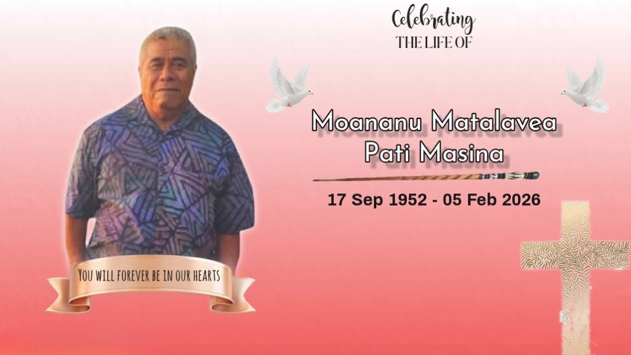 The Late Moananu Matalavea Pati Masina Funeral Service (Final Day)