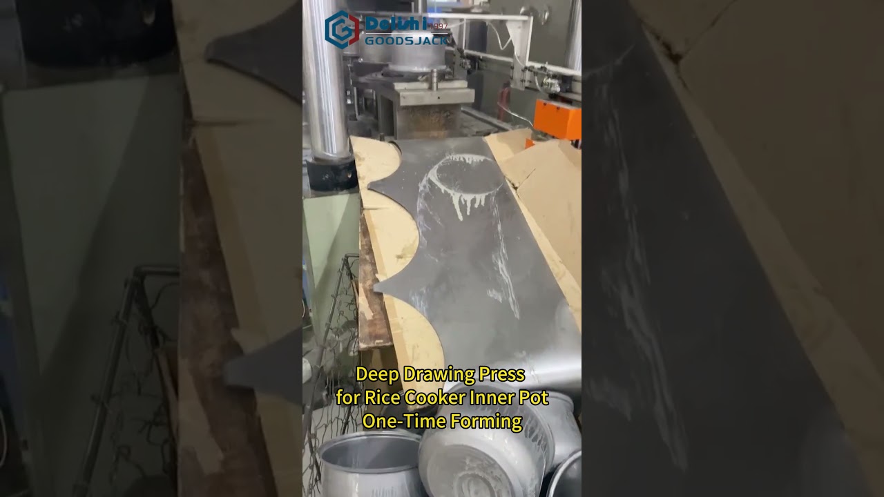 Deep Drawing Press for Stainless Steel Rice Cooker Inner Pot One Time Forming#deepdrawingpress