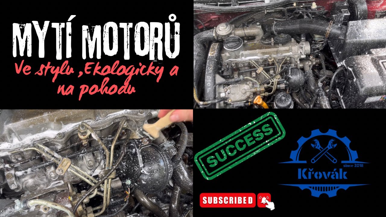 Jak si bezpečně umýt motor na starém autě ?