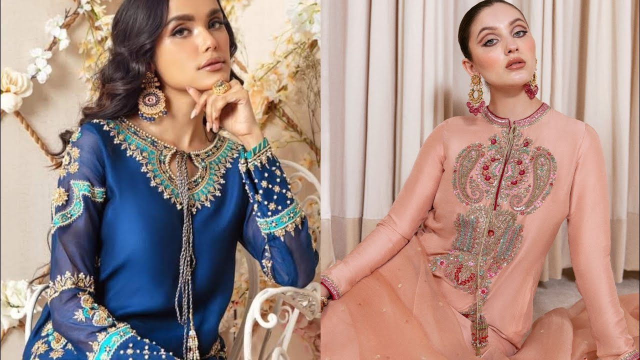 Opulent Pakistani Deisgner Dress | Marori Dabka Gota Work | Wedding Wear 2024 | Din Collection