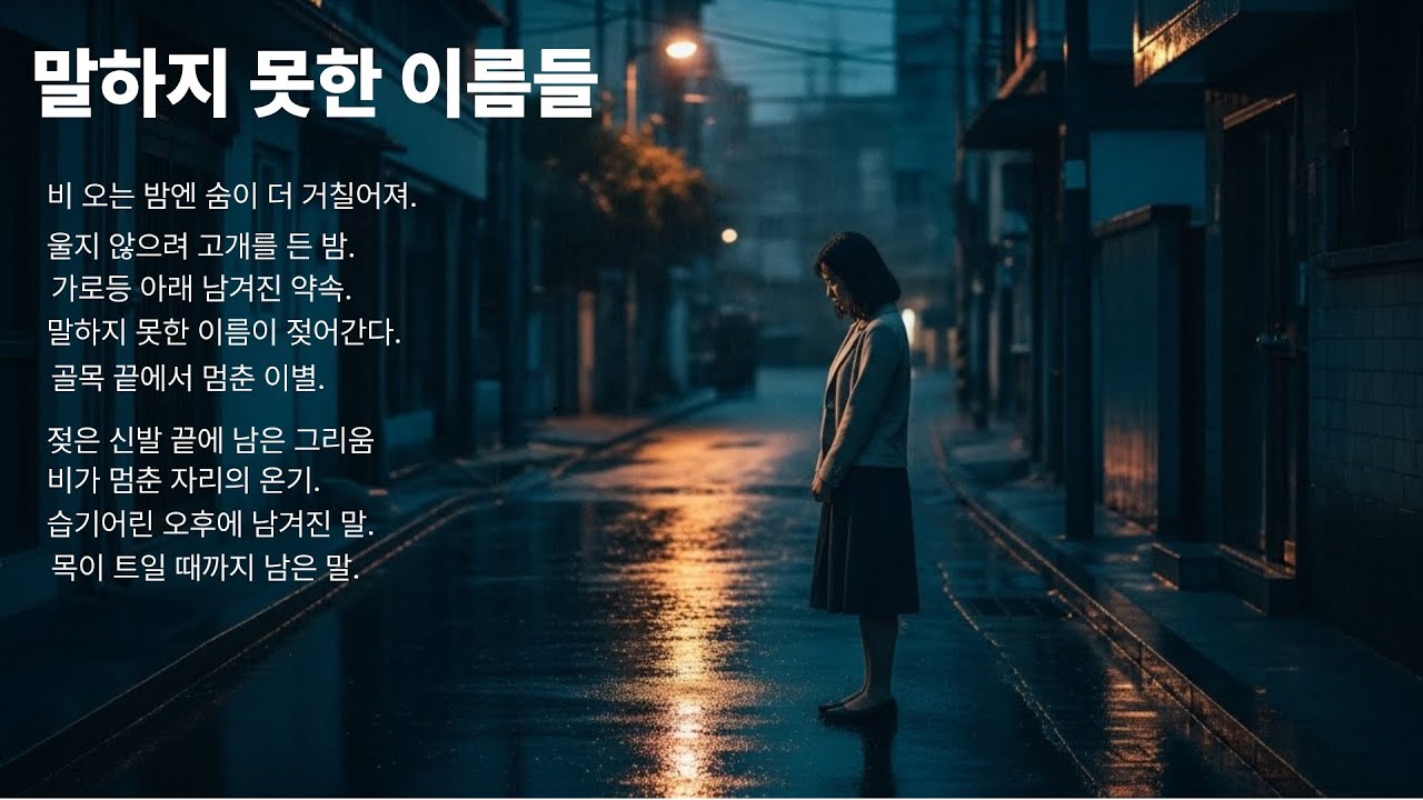 말하지 못한 이름들/말하지 못한 이름들… 비와 밤에 남겨진 허스키 발라드 모음