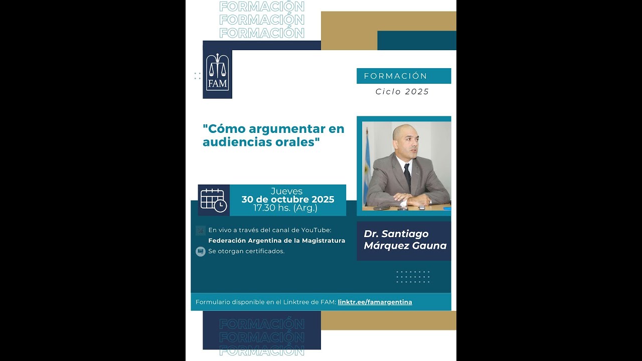 Dr. Santiago Márquez Gauna- Como argumentar en audiencias orales.