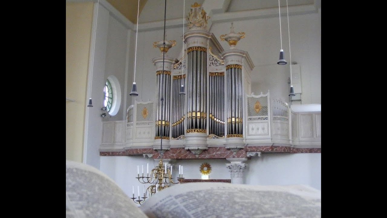 Flaes & Br&uuml;njes-hoofdorgel (1866) en Pannekoek & Vermue-koororgel (1956) Grote Kerk Westzaan