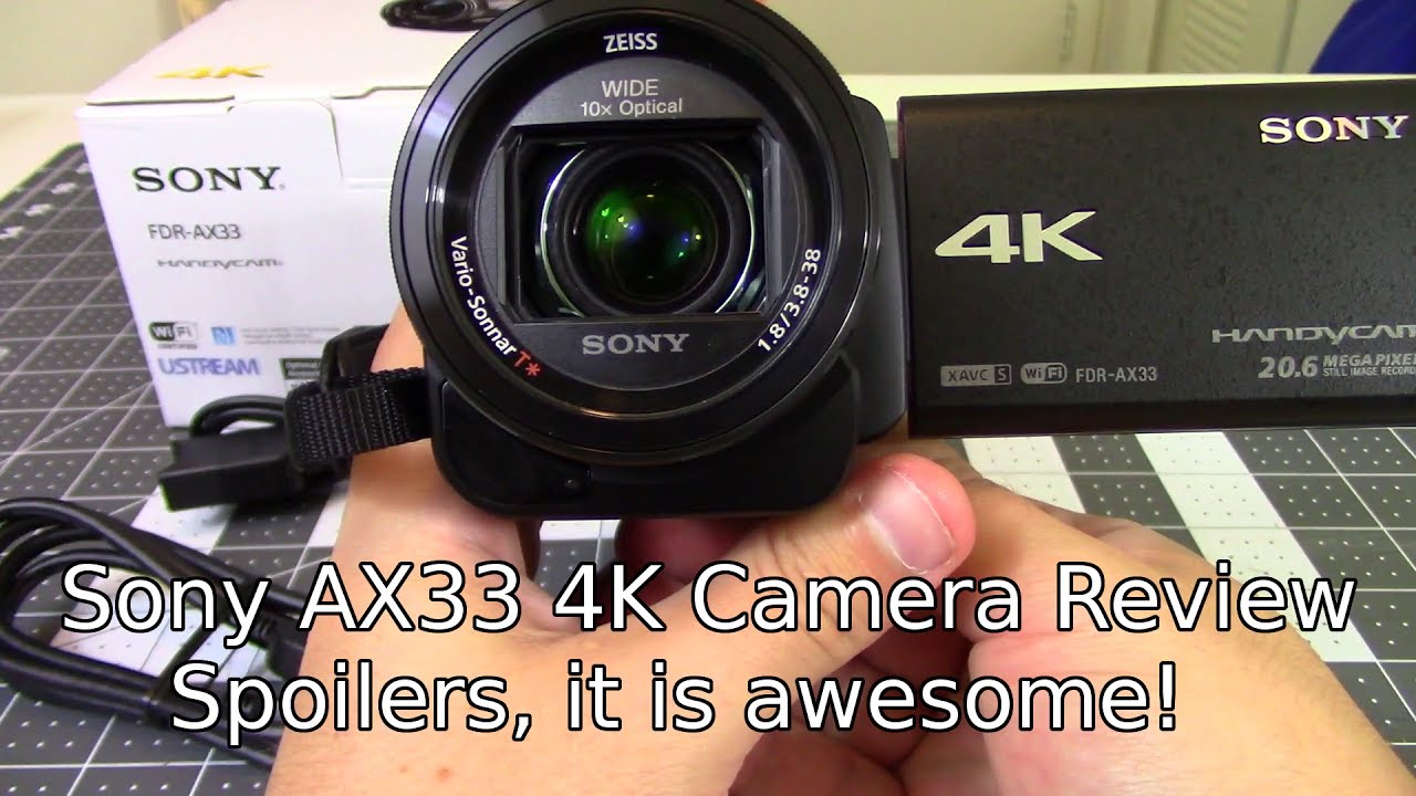 Камера Sony FDR-AX33 4K &mdash; новые характеристики камеры и обзор!