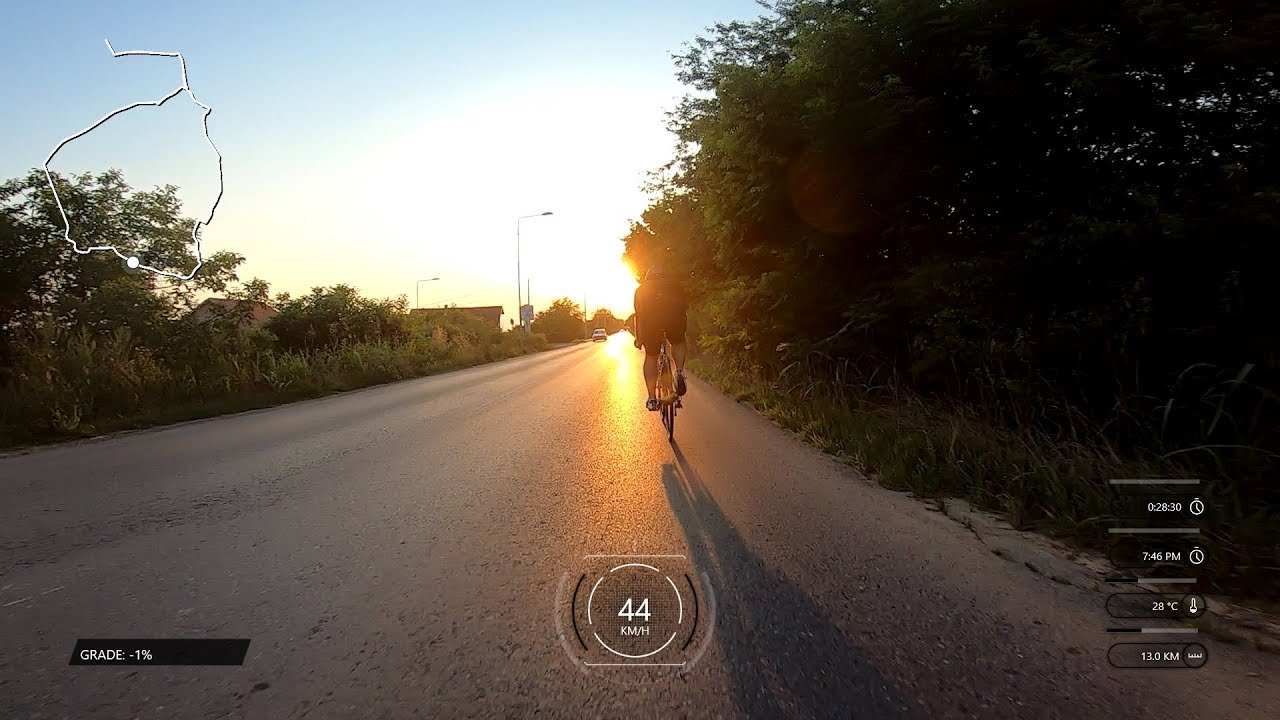 Road cycling adventure through Belgrade, Serbia
