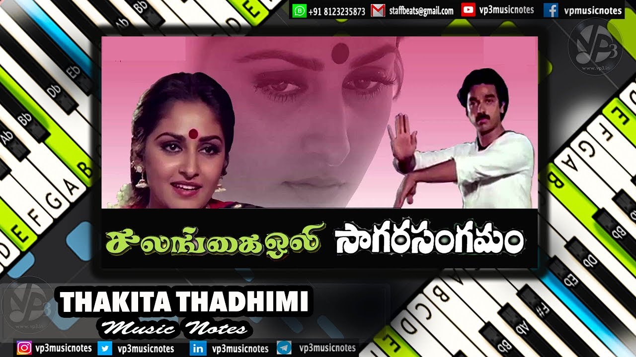 Thakita Thadhimi (Ilayaraja) Piano - Guitar - Flute - Violin - Sax