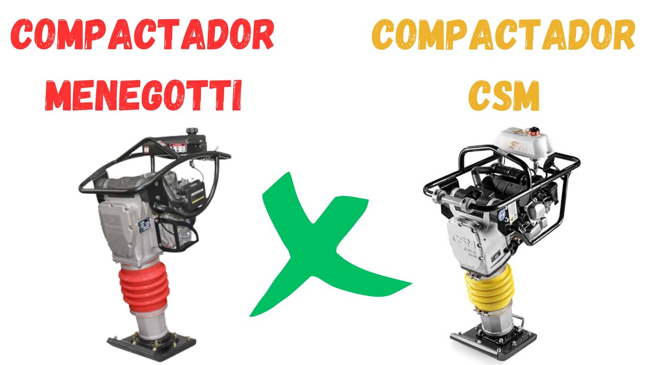 Comparação entre o compactador de solo Menegotti RAM 75M e CSM CS 70