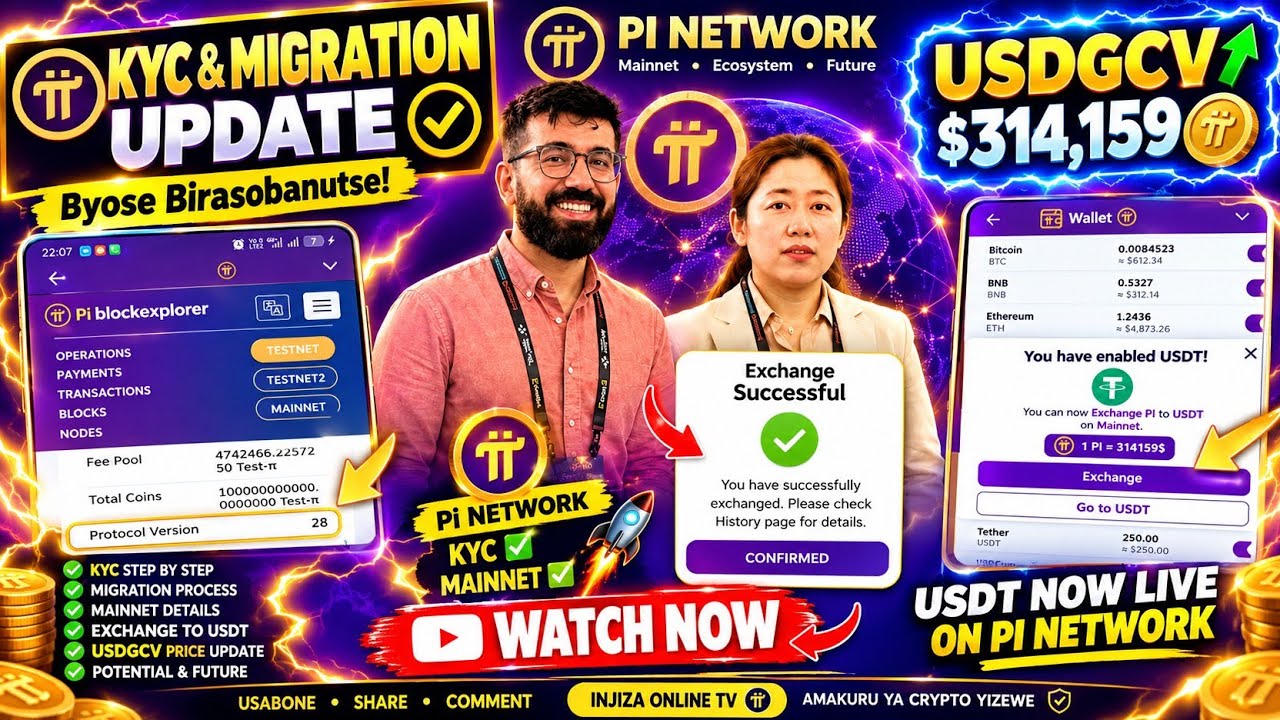 Pi UPDATE 👌LIVE 2Migration CONFIRMED PI TRANSFER MAINNET WALLET pi to WALLETS PI GCV,PI DEX WALLET