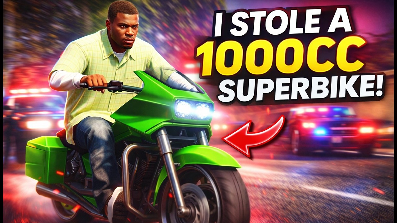 Stealing a 1000cc Superbike in GTA 5