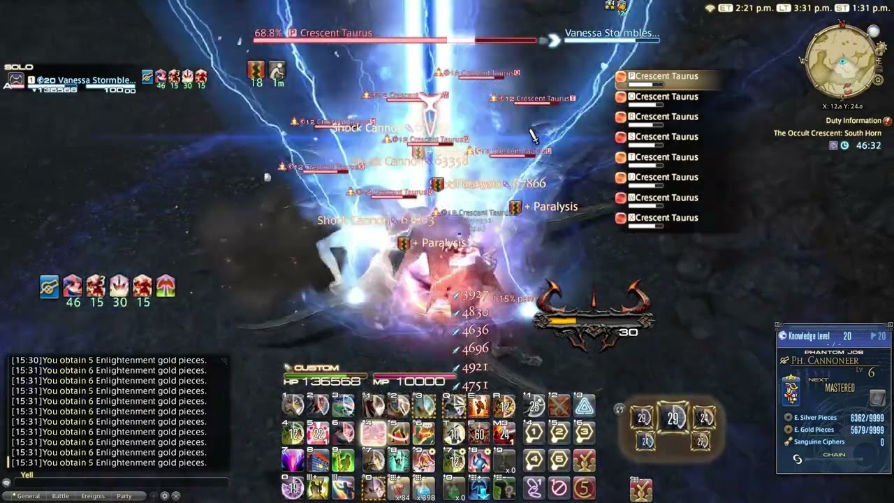 Occult Crescent Solo Gold Farm | Warrior+Cannoneer | 1800 Gold per hour