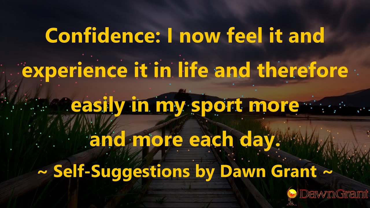Confidence: I now feel it and experience it in life and therefore easily in my sport more and....