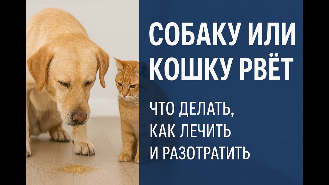 У собаки или кошки рвота | Что делать, как лечить рвоту у собак и кошек и как ее профилактировать