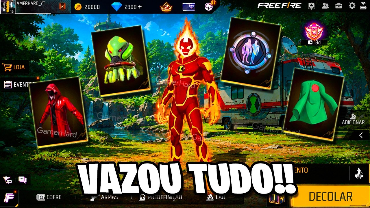 MUDOU A LOJA MISTERIOSA, NOVOS ITENS DO NARUTO E BEN 10, NOVA ATUALIZA&Ccedil;&Atilde;O FREE FIRE, NOVIDADES FF