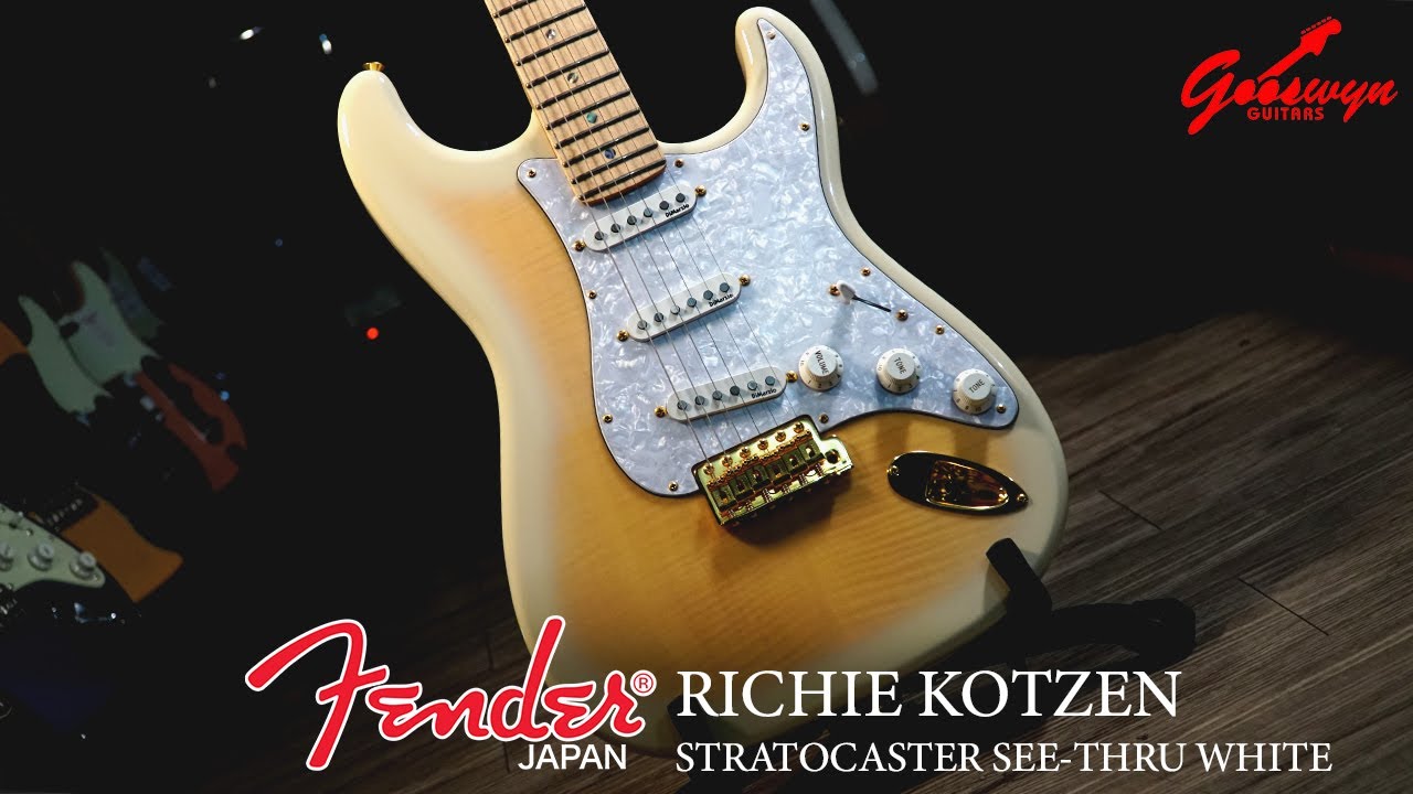 Fender Richie Kotzen Stratocaster See Thru White⎪Sound Demo