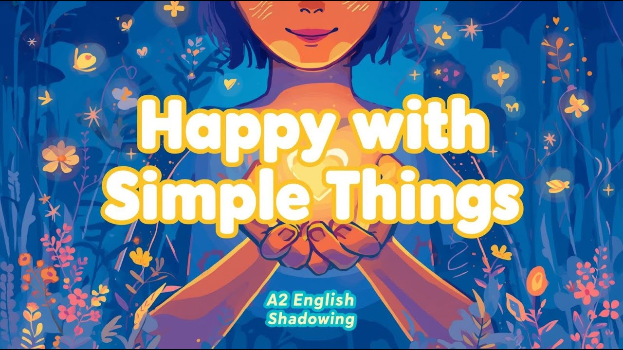 Being Happy with Simple Things | A2 English Shadowing