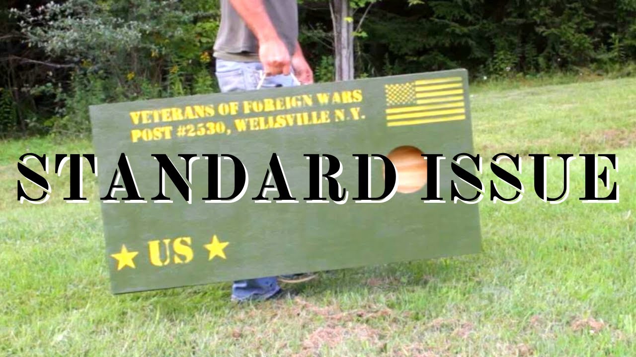 Nesting Cornhole Boards with Handles and Latches [ DIY ] Custom made for the VFW.