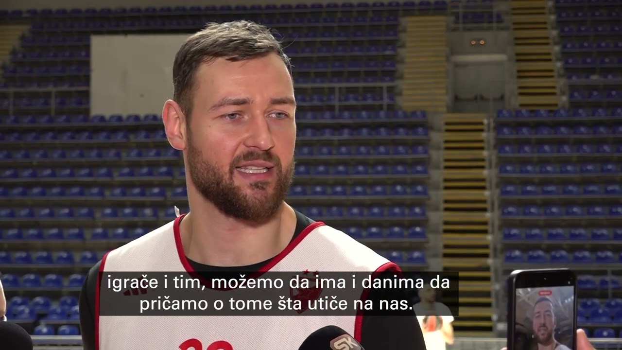 Donatas Motejunas pred meč Monako - Crvena Zvezda I SPORT KLUB Košarka
