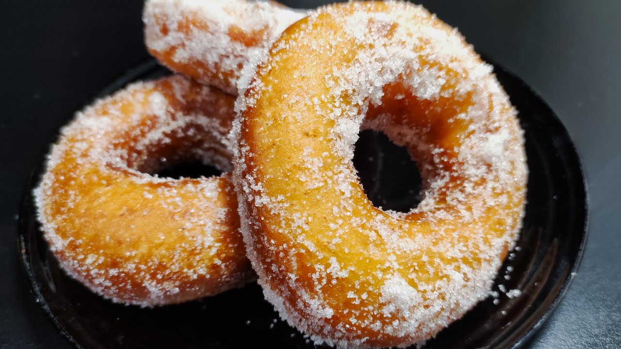 Donas de azucar caseras y esponjosas