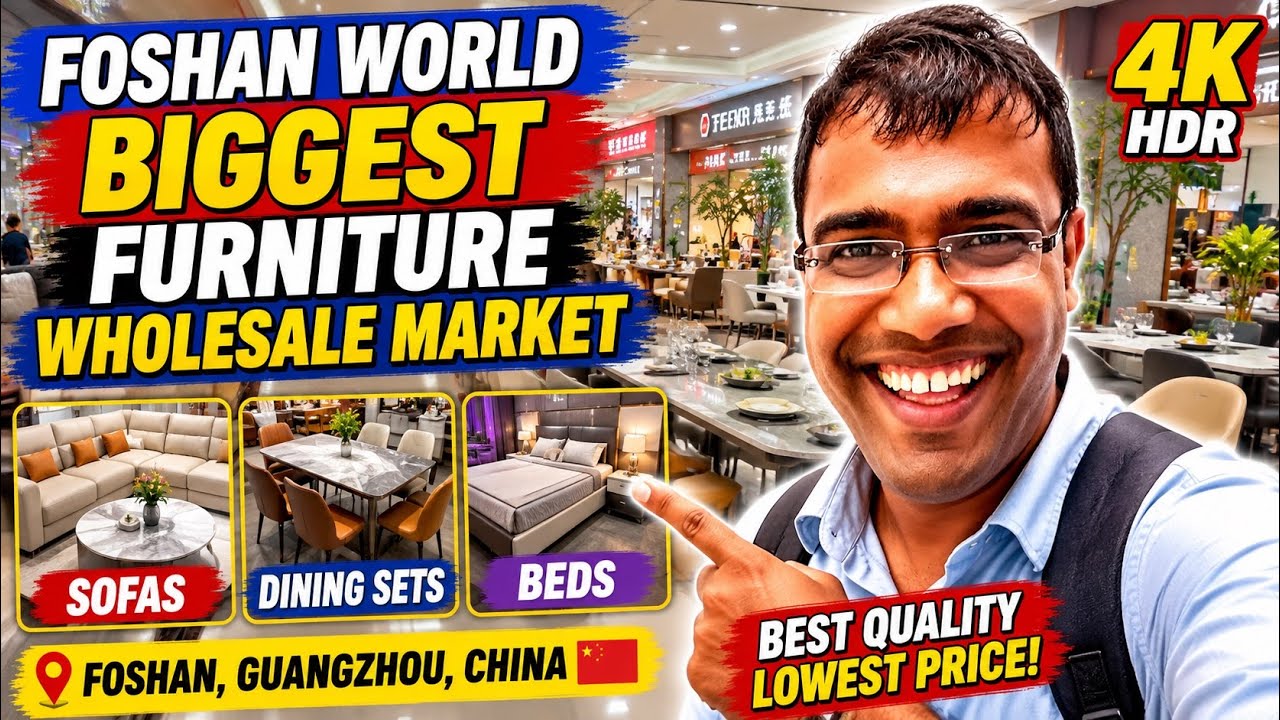 Biggest Furniture WholeSale Market at Foshan#guangzhou #china#4K HDR