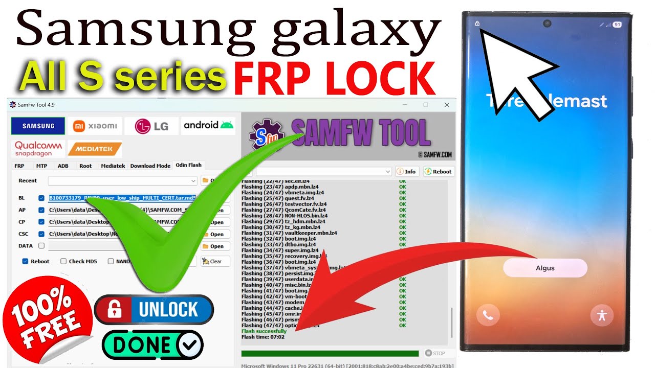 Google Lock Unlocking Samsung Galaxy S Series FRP Lock All Step by Step Guide 101% Working✅