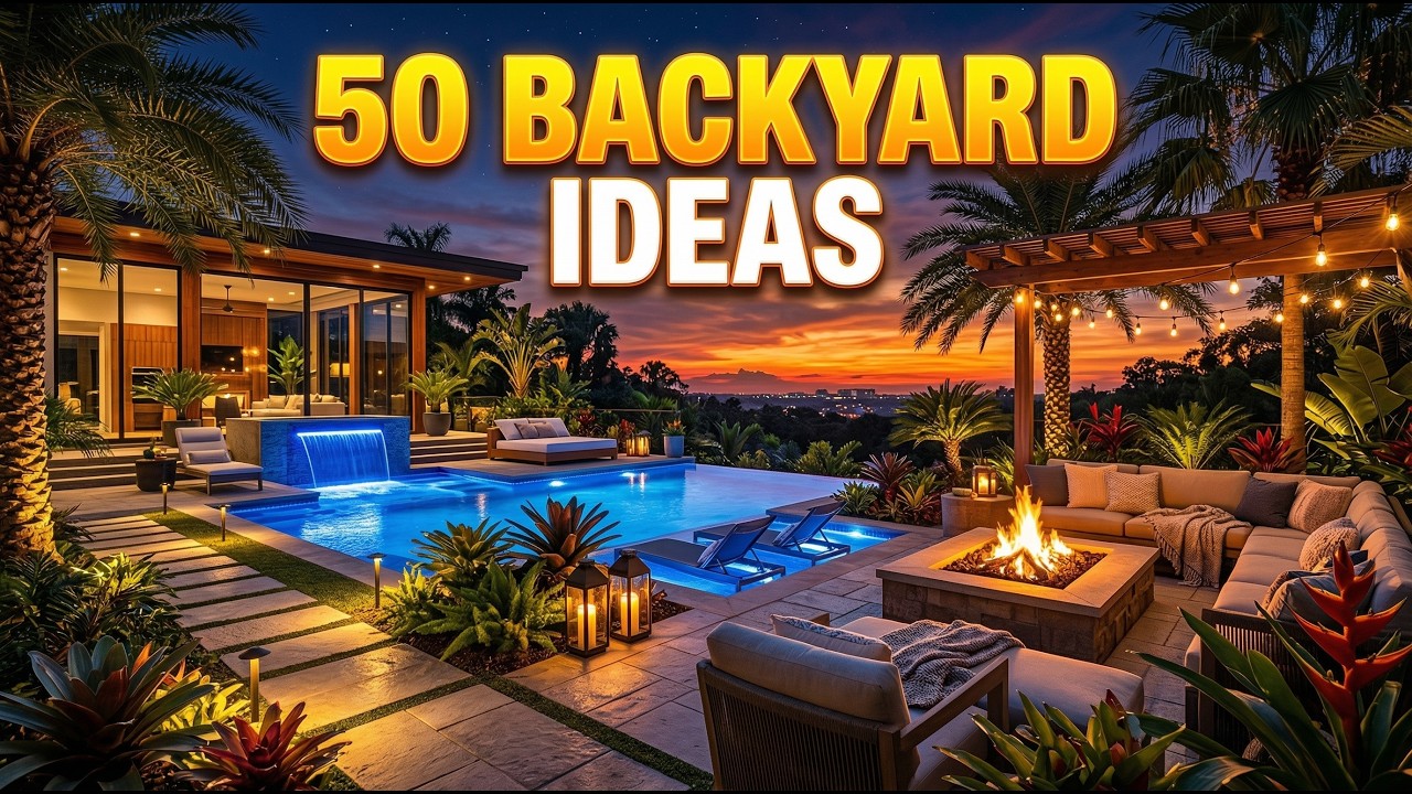 50 Beautiful Backyard Ideas 🌿 Relaxing Garden Views with Lofi Music 2 Hours
