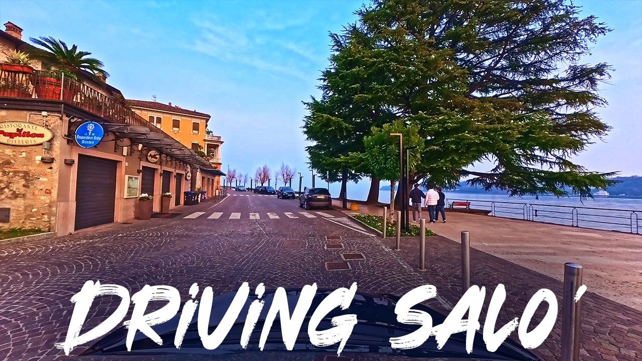 Driving in LAKE GARDA - Salò |  ITALY 4K HDR
