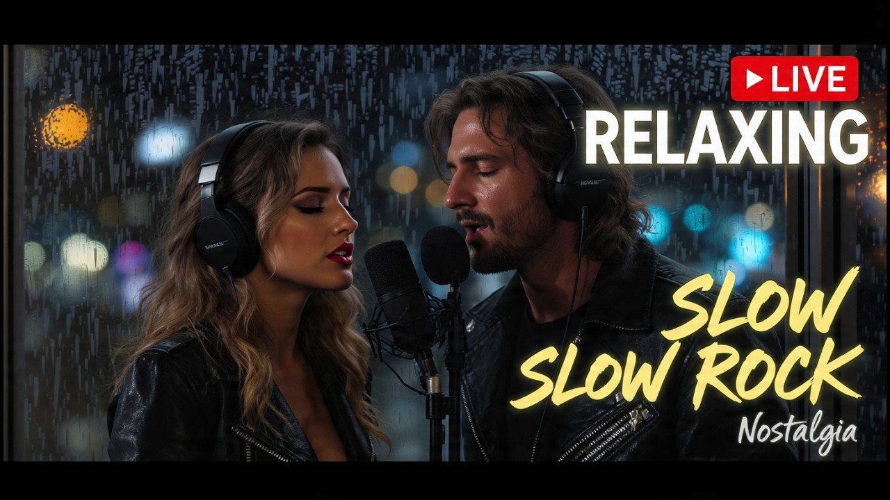 ❤️ Late Night Slow Rock Healing Live – Emotional Rock for Lonely Hearts