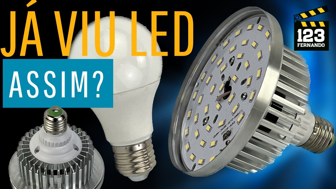 2 LEDS EM 1 LED! JÁ VIU LED ASSIM? CONSERTAR LÂMPADA LED QUEIMADA SEM FERRO DE SOLDA?