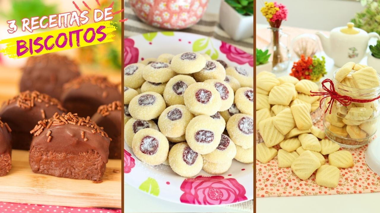 3 BISCOITOS CASEIROS QUE DERRETEM NA BOCA | FÁCEIS E IRRESISTÍVEIS - Dika da Naka