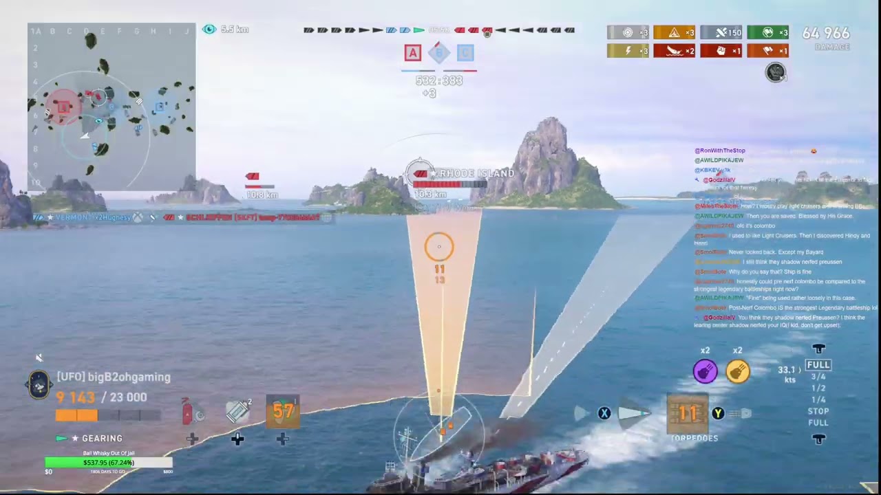 Gearing Vs New Patch Lemmings - World of Warships Legends Stream Highlight
