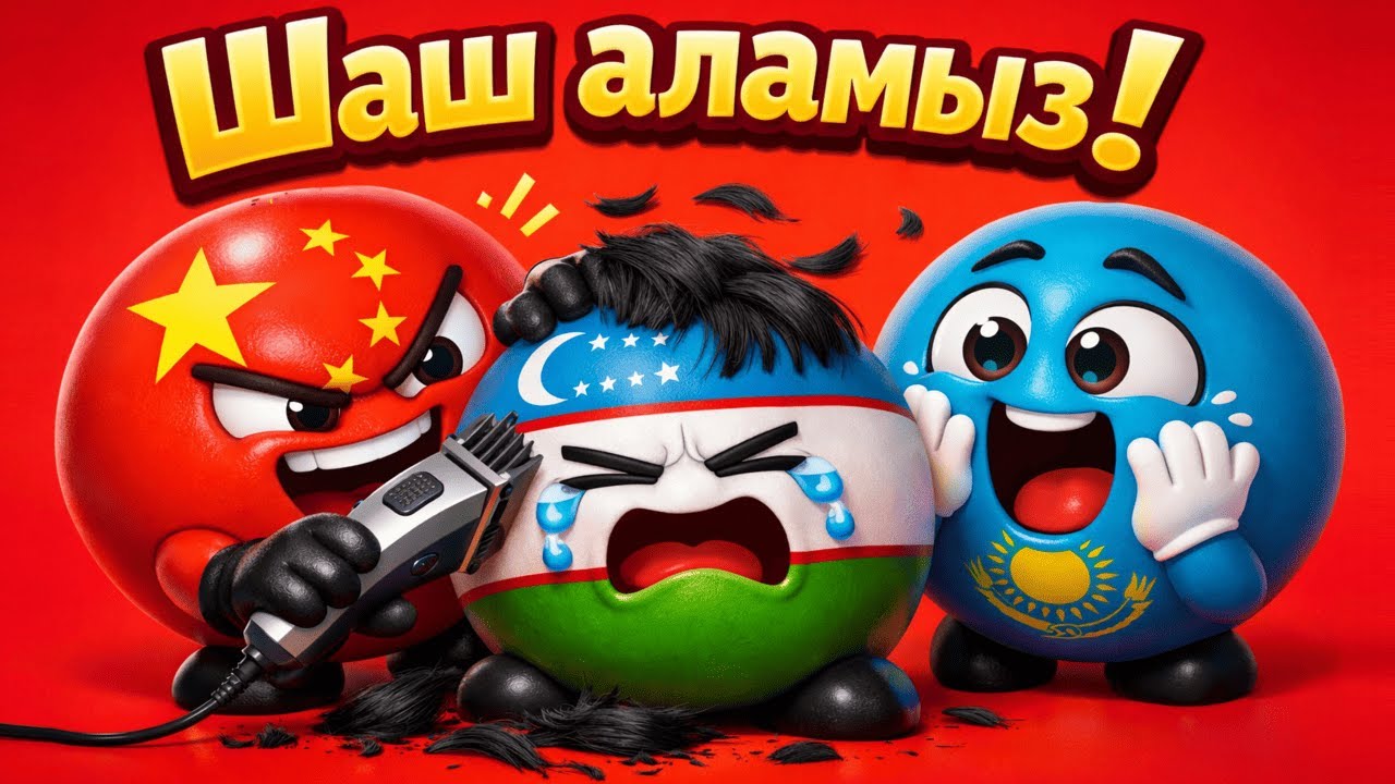 Домалақ елдер | 18 серия | Қытай Өзбекстанның шашын алып тастады 😱 ШОК!