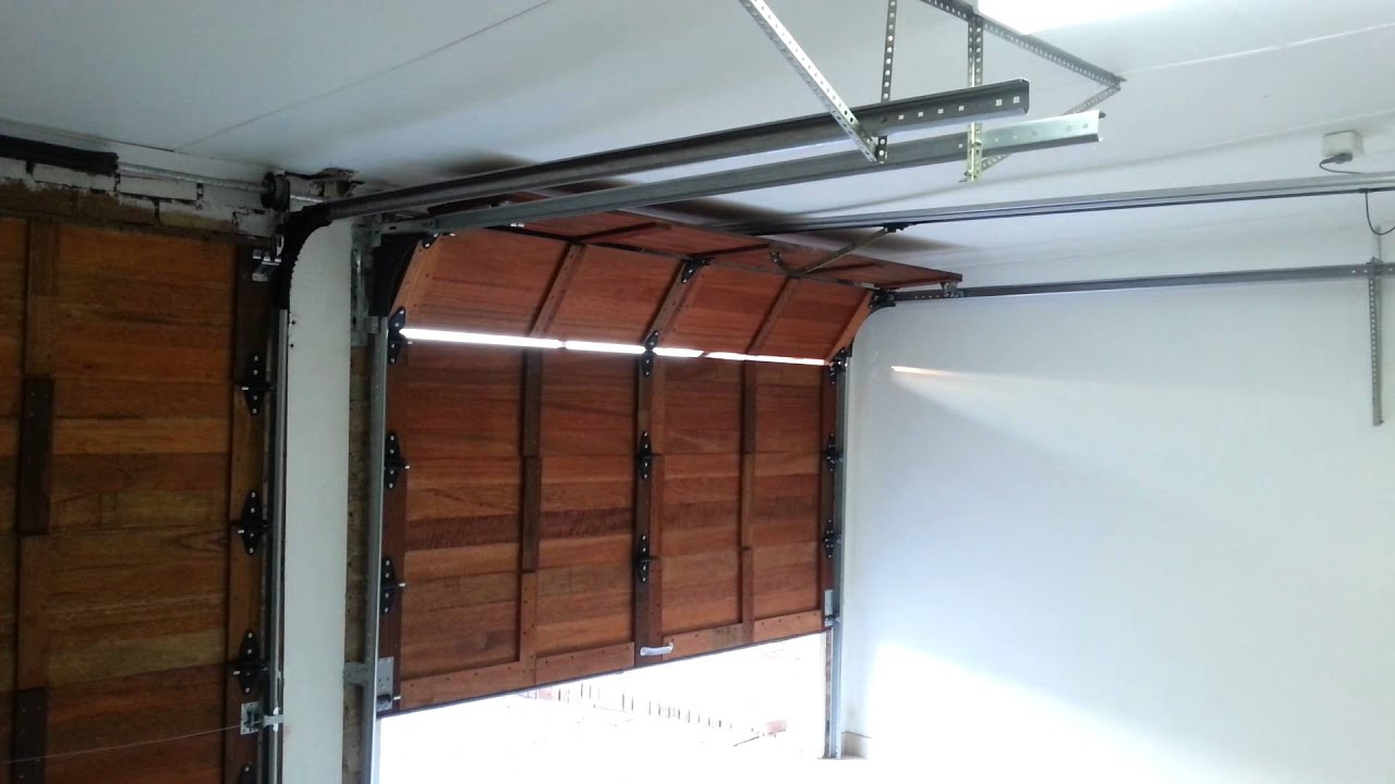 Wooden Sectional Garage Door Automated