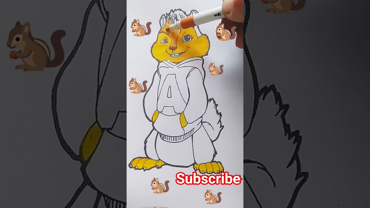 🌈🖍️🐿️#kidscoloring #art #coloringadventure #drawing #creativejoykids #funwithcolors