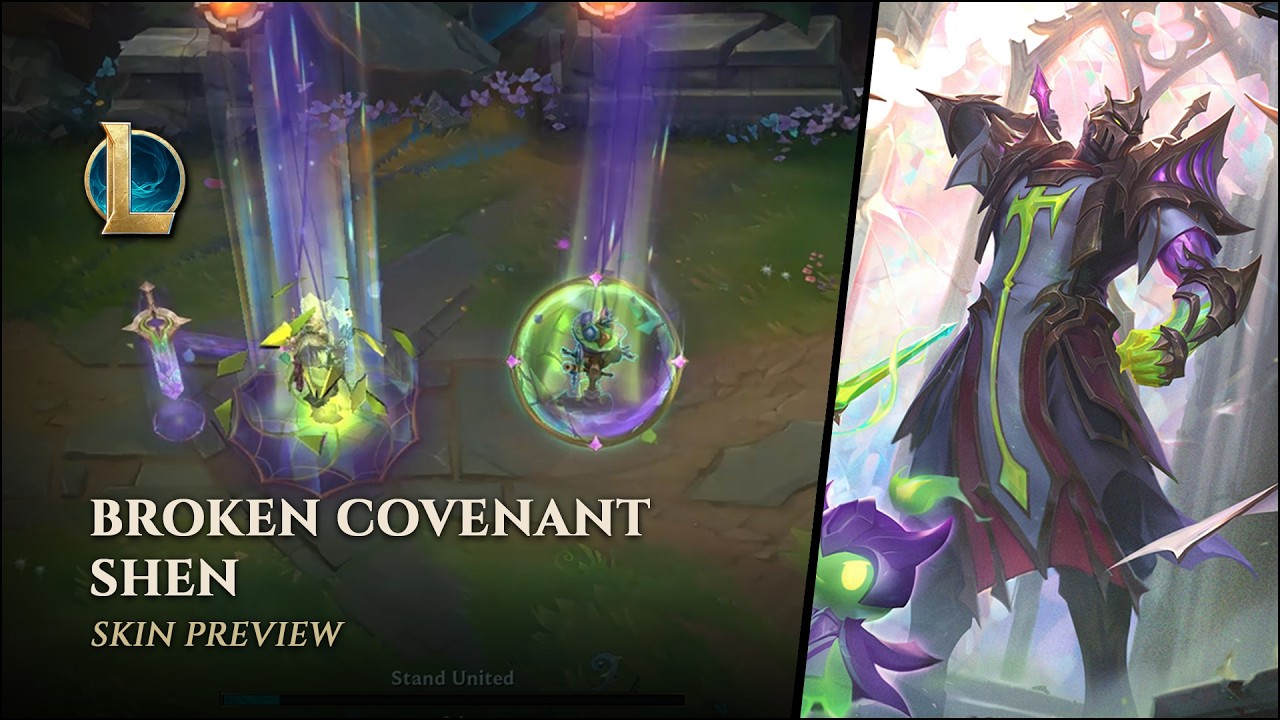 Broken Covenant Shen &ndash; Skin Preview || League of Legends: PBE