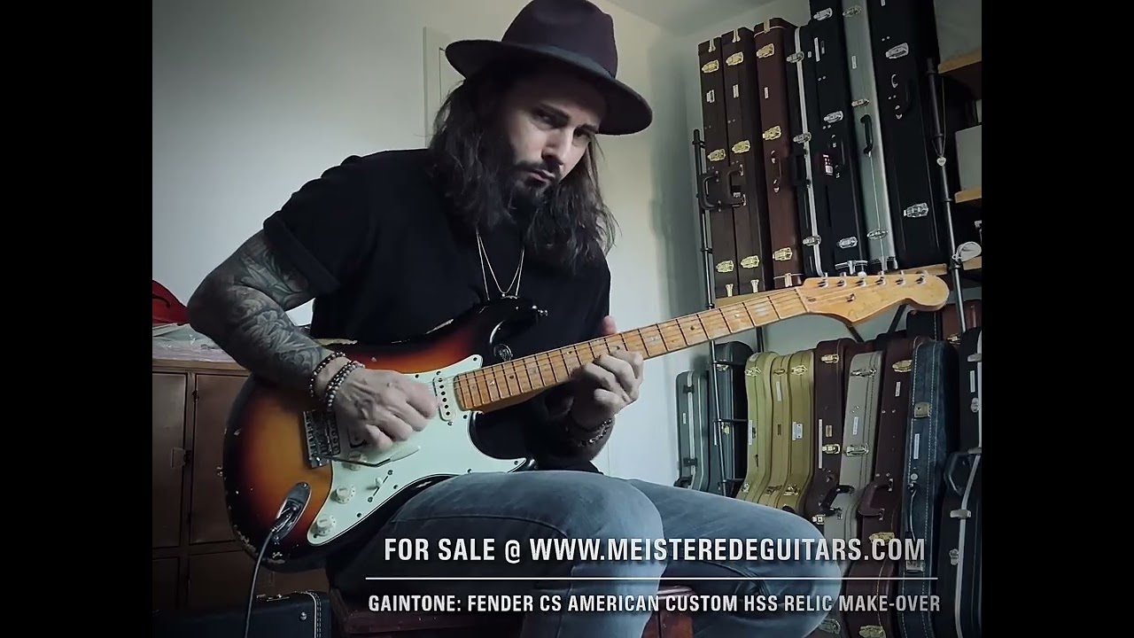 For Sale @ www.MEISTEREDEGUITARS.com -gaintone: Fender Customshop American Custom HSS relic makeover