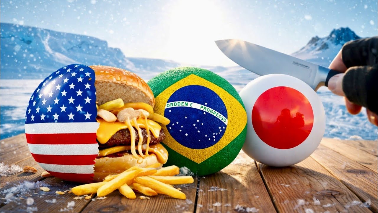 Oddly Satisfying ASMR Cutting Country Balls 🌎 | Relaxing Food Cutting Sounds Compilation