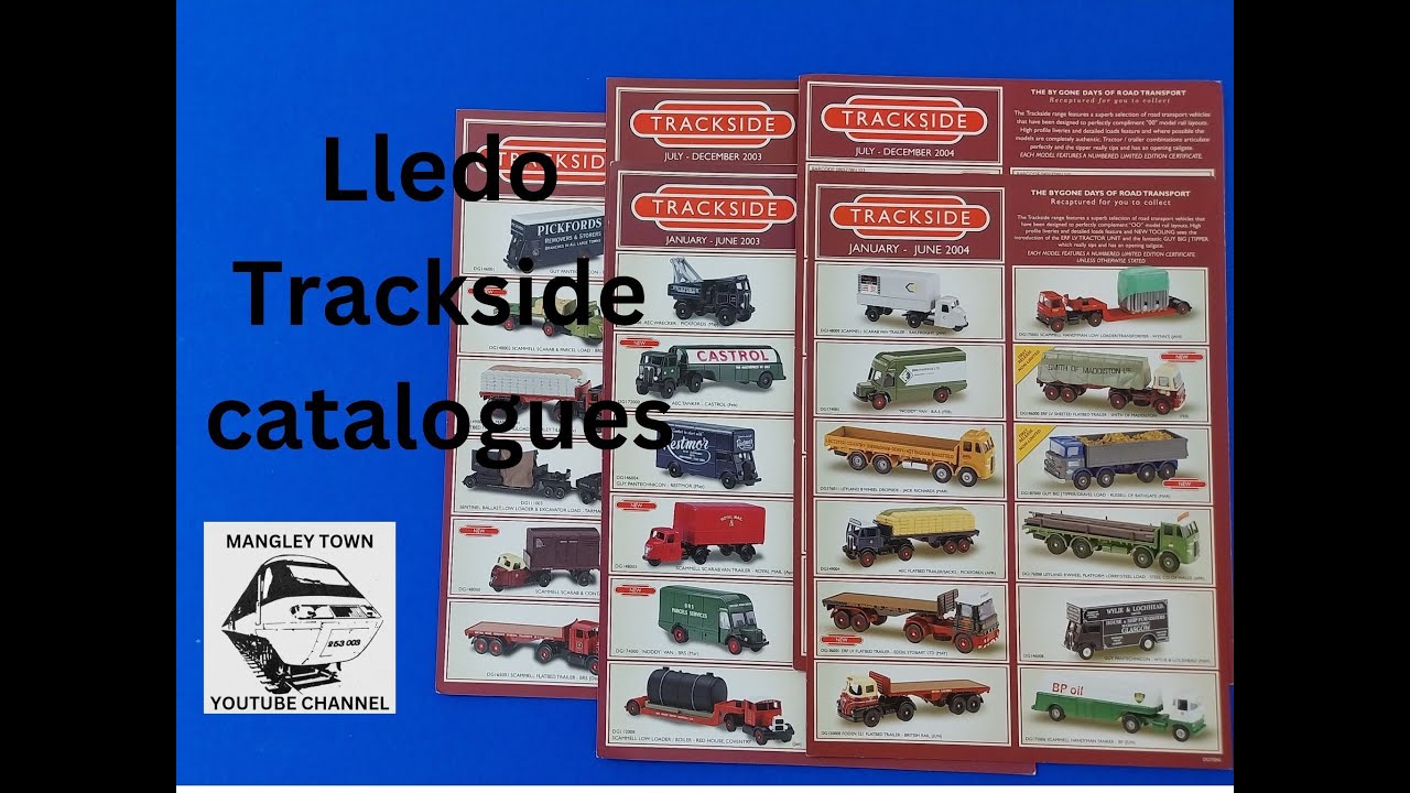Lledo Trackside model catalogues 2002-2004 1/76 scale full look through from Mangley Town