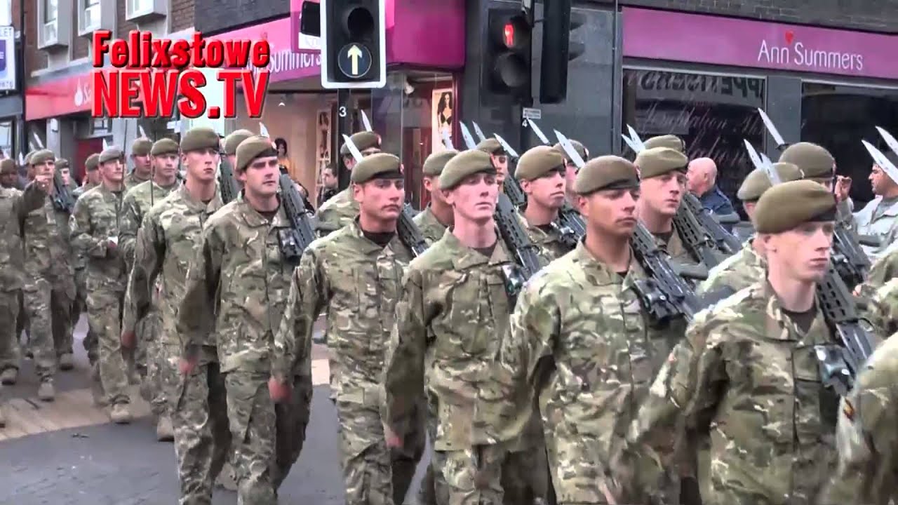 1st Royal Anglian homecoming parade - Ipswich