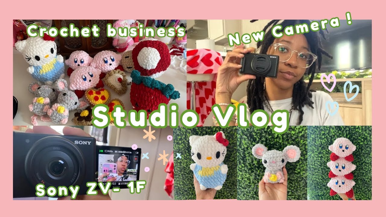 ♡︎ Studio Vlog ♡︎ | Market prep | Bought my first camera! | Sony ZV -1F unboxing