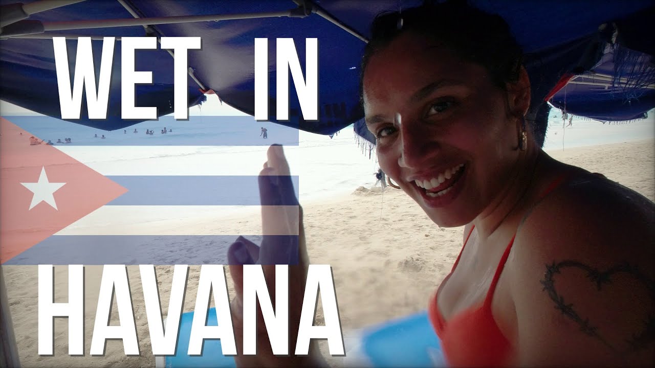 Slippery and Wet in Havana's Best Beach