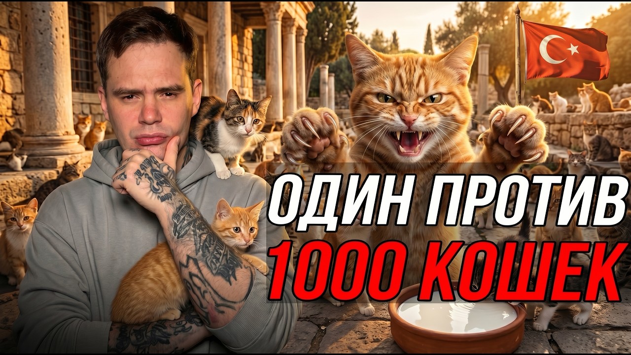 Сотни кошек бегут за мной 😱| Турция, Анталия