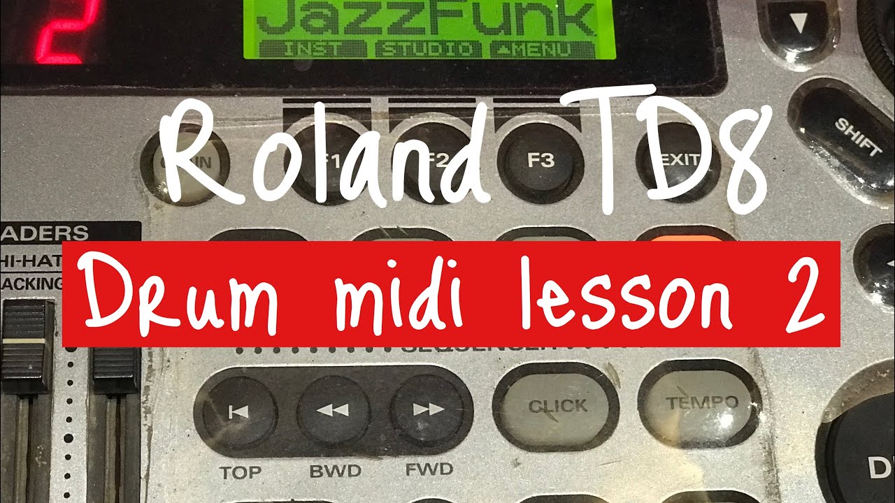Roland TD8 drum midi lesson2_ By TIP drummer