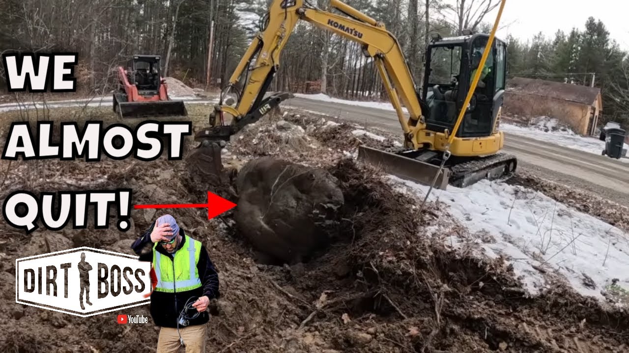 Underground Electric Direct burial service trenching 535 ft.