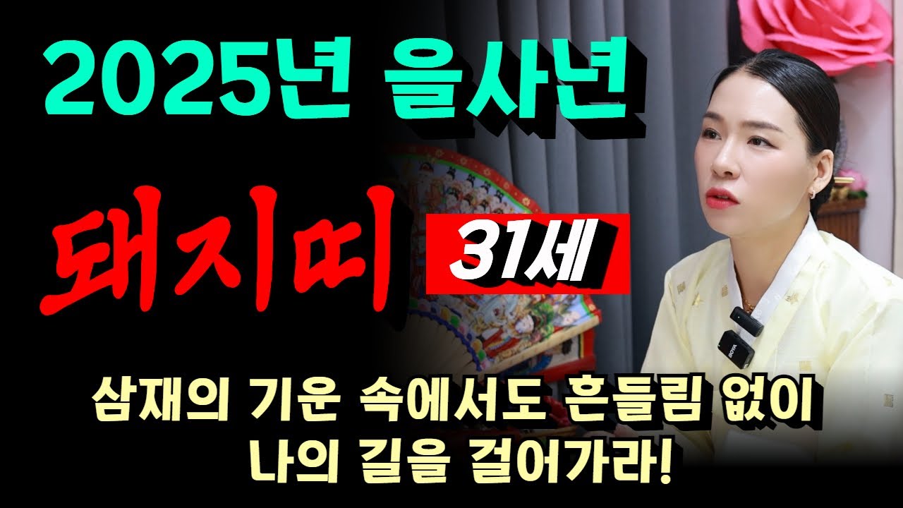 2025년 돼지띠 을해생 31세 운세 총정리! 용군TV 작두장군 용궁선녀