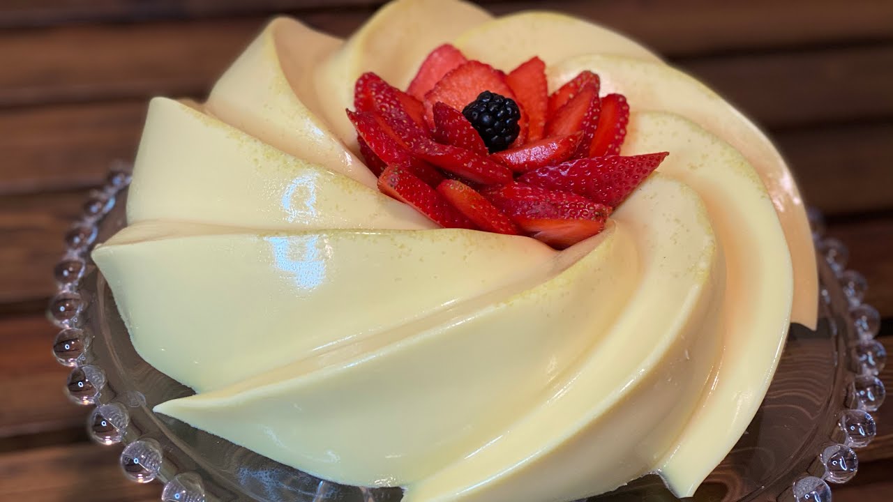 GELATINA DE ROMPOPE. #gelatinas #rompope #gelatinarompope #postrescaseros